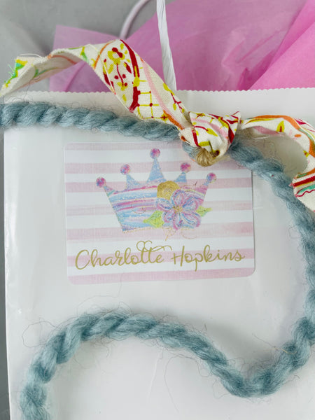 Colorful Princess Crown gift stickers