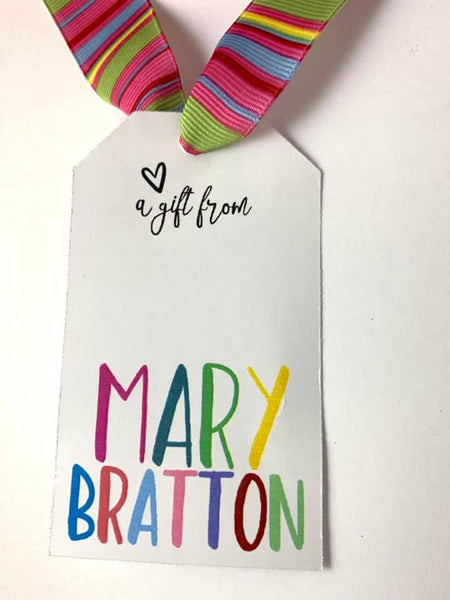 Colorful Gift Tags for any occassion