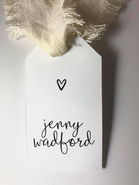 Simple Heart Gift tag