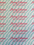 Personalized striped colored Clothes labels