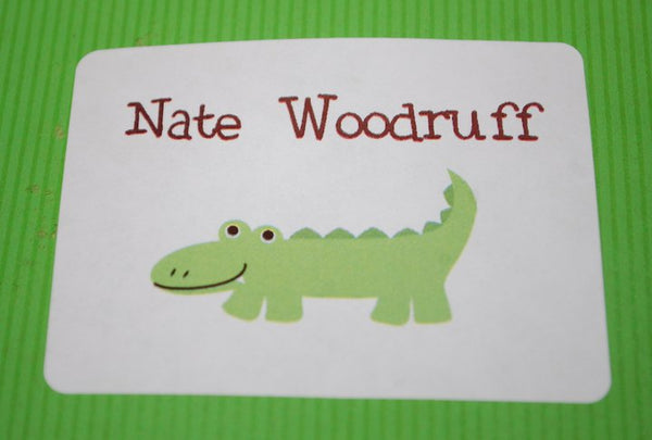 Alligator gift stickers