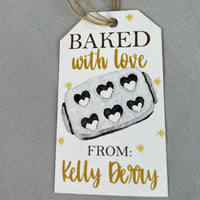 Personalized Kitchen Stickers - Baked With LOVE