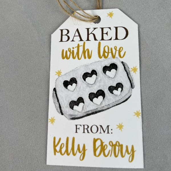 Personalized Kitchen Stickers - Baked With LOVE