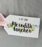 Floral Gift tags with your personalization