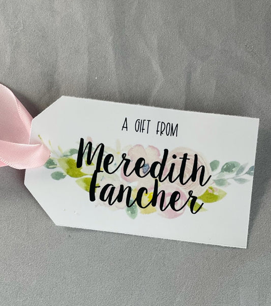 Floral Gift tags with your personalization