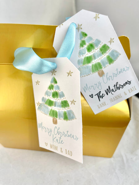 Quick and Easy Christmas Gift Tags with Watercolor 