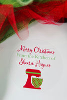 From the Kitchen of Christmas Stickers Mixer