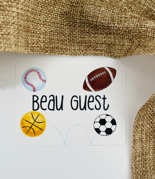 Sports gift tags