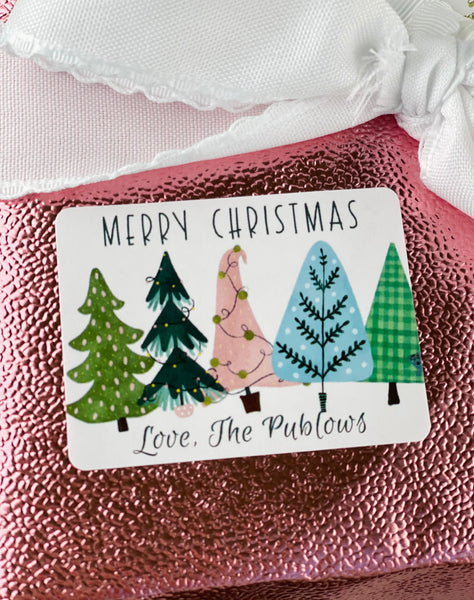 Boho Christmas gift stickers