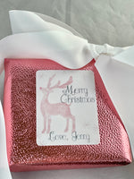 Christmas stickers - light pink reindeer