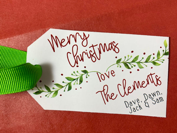Personalized Christmas Gift tags